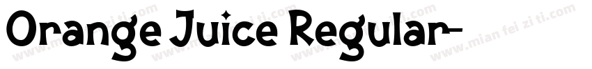 Orange Juice Regular字体转换